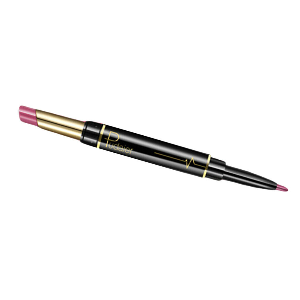 Double Head Long Lasting Waterproof Lipstick Pen Matte Lip Liner Make Up 14