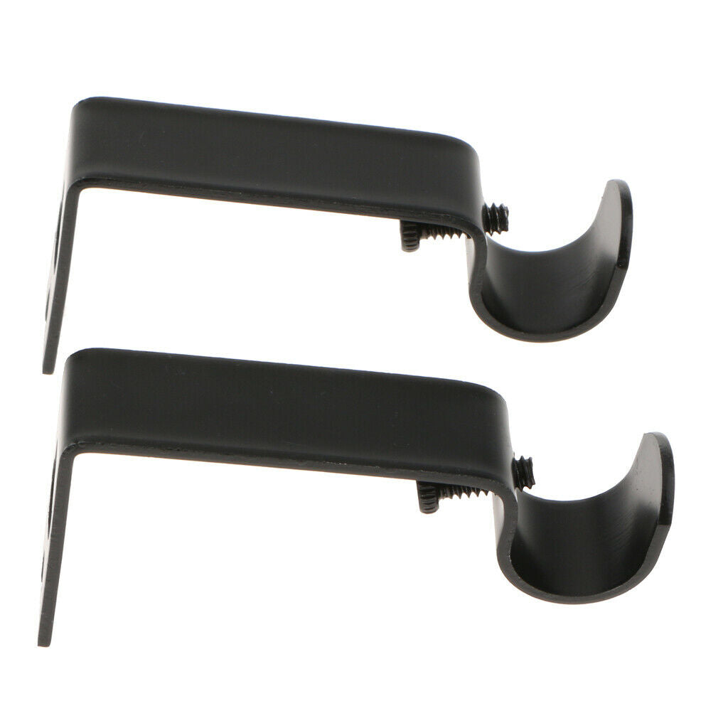 20 Pack Curtain Rod Brackets Set Curtain Rod Holders Easy No Drilling Tap Right