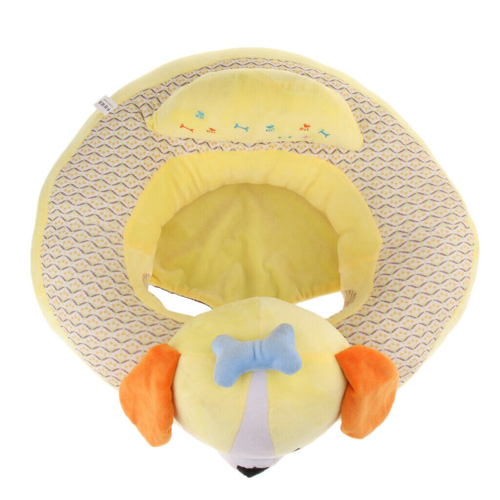 Infant Sitting Chair Baby Support Seat Soft Baby Sofa Yellow Dog