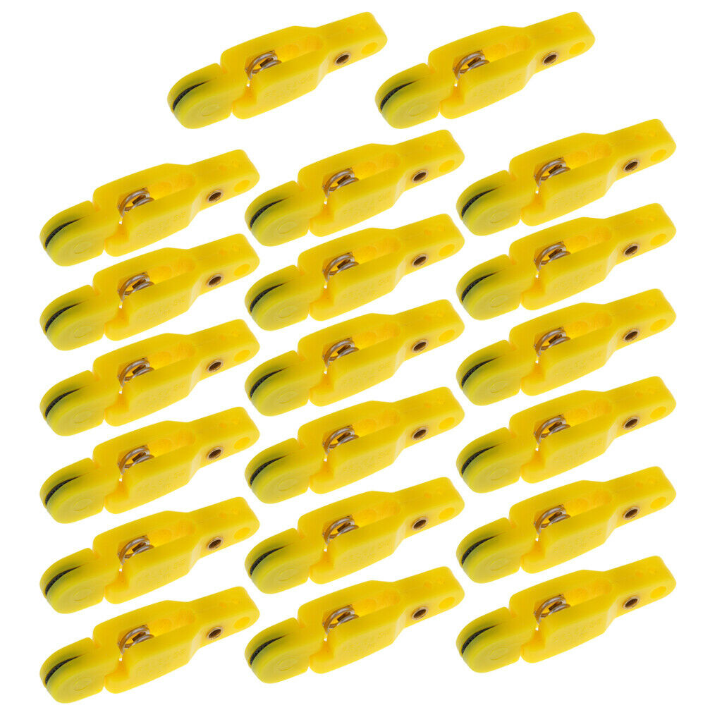 20x Snap Release Clip for Planer Board Kite Downriggers Outrigger Yellow