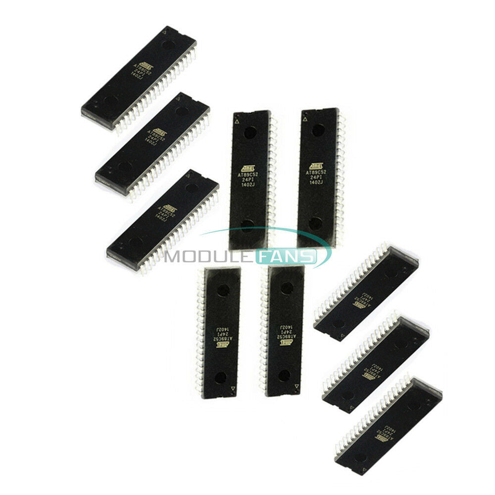 10PCS DIP-40 ATMEL IC AT89C52-24PI AT89C52-24PC