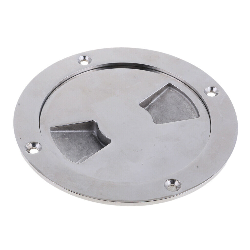 Heavy Duty Boat Deck Plate 4" Marine Yacht 304 Stainless Steel Deck Plate