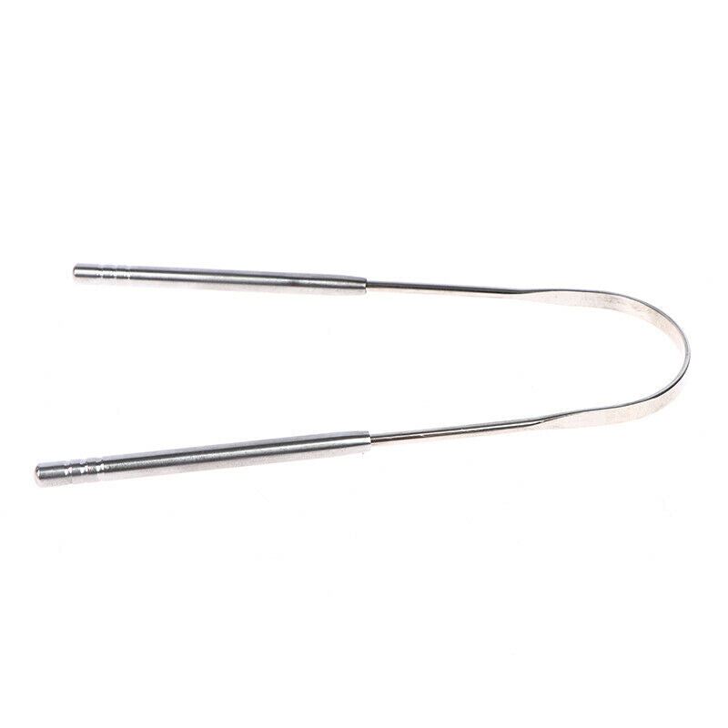 1PC Stainless Steel Tongue Scraper Brush Cleaning Scraper Oral Care ImproveFCA