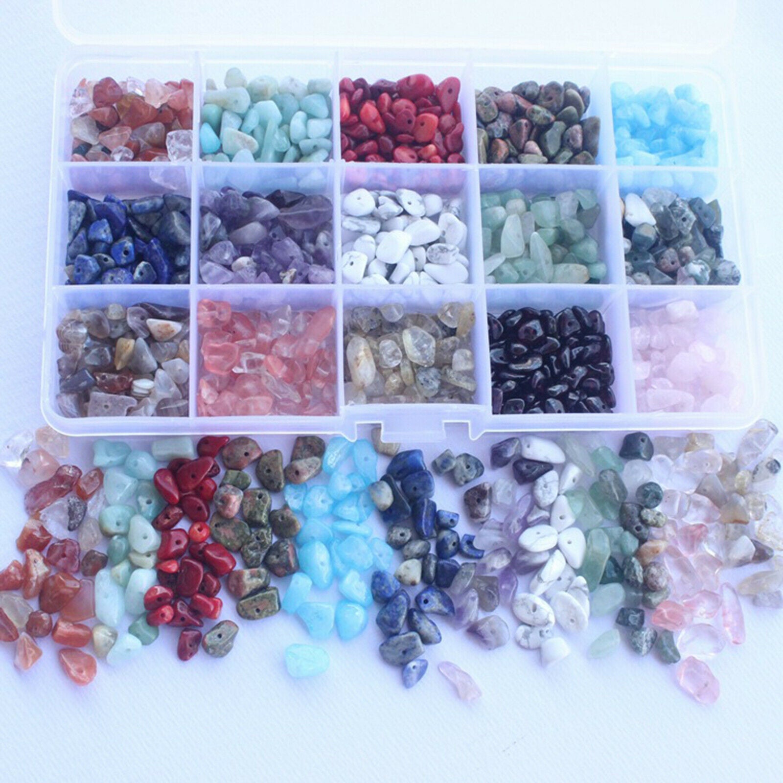 Crushed Crystal Stones Assorted Color Chips Beads for Indoor Beads DIY Irregular
