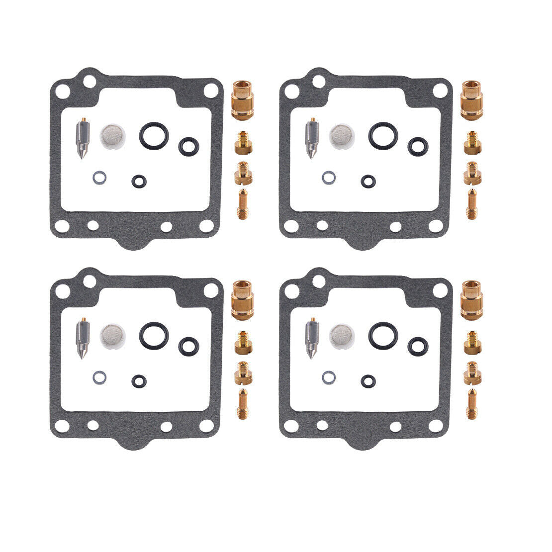 4x Carb Carburetor Needle Valve Repair Kits Fit For Kawasaki KZ700 KZ750 New
