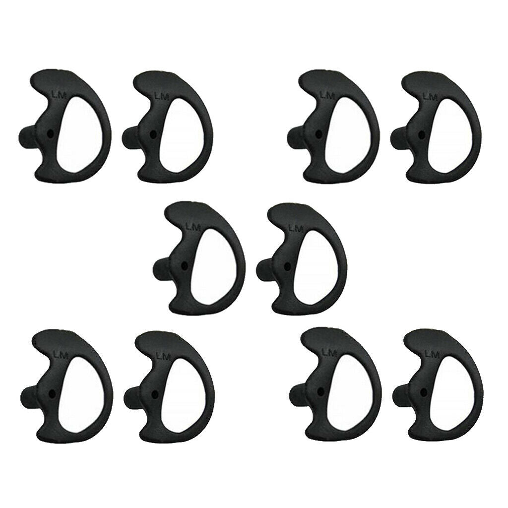 Soft 5 Pair Left Earmold Earbud Earplug for Puxing Wouxun Two-Way Radio Kits