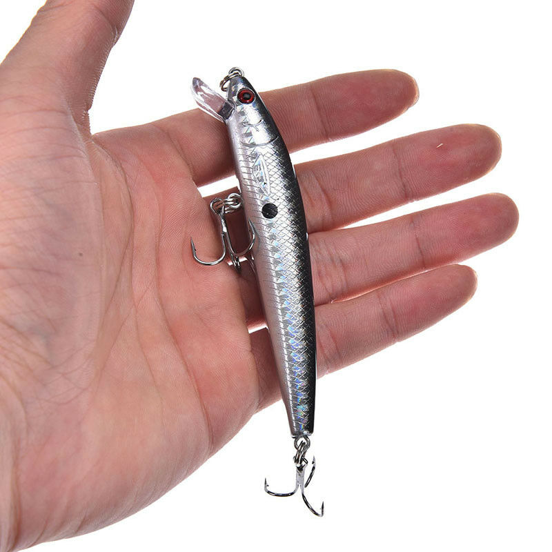 10cm/8.5g artificial hard lures fishing baits with two wobble floating hoo.l8