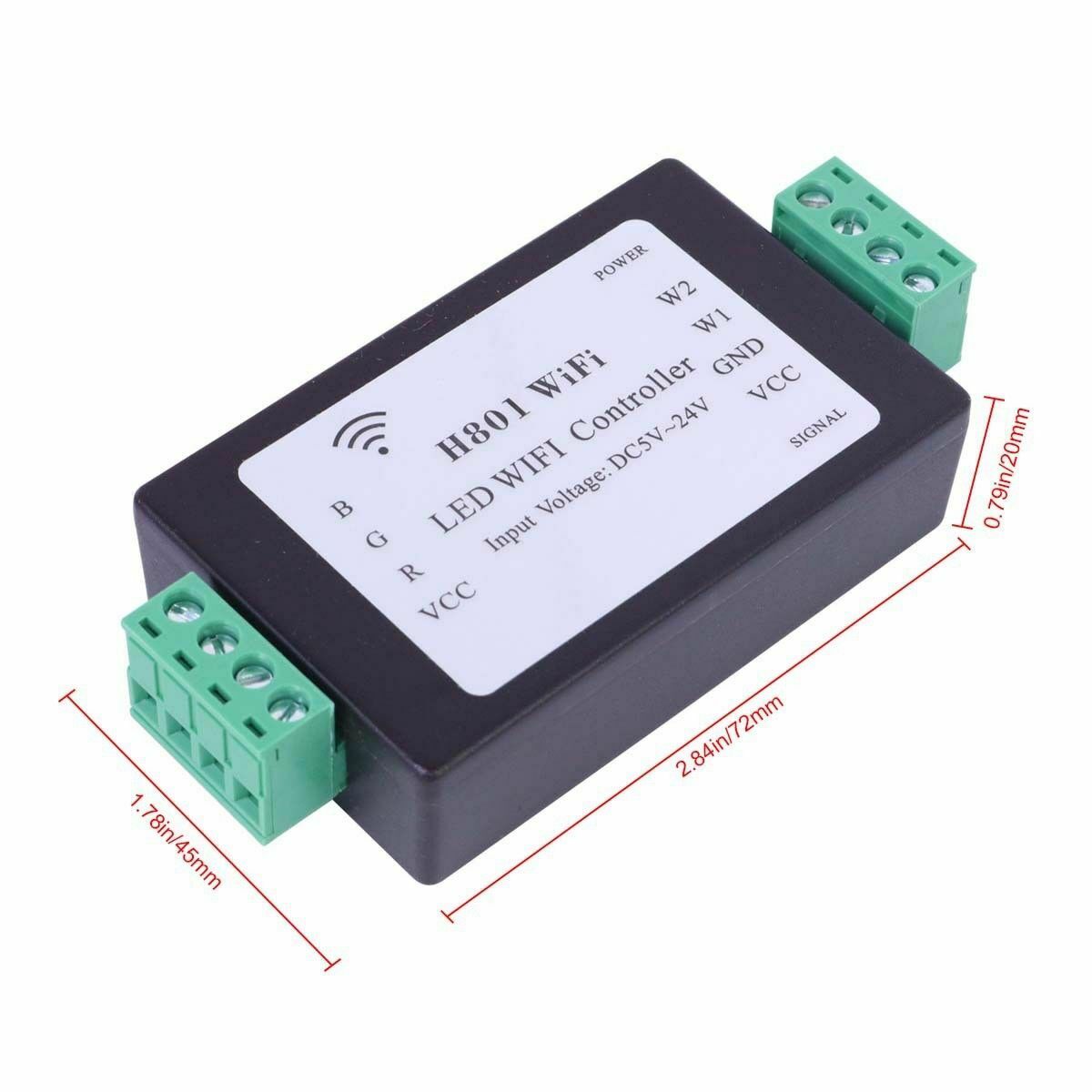 RGB LED Strip Light Lamp H801WiFi Controller Android Phone WLAN Control Router