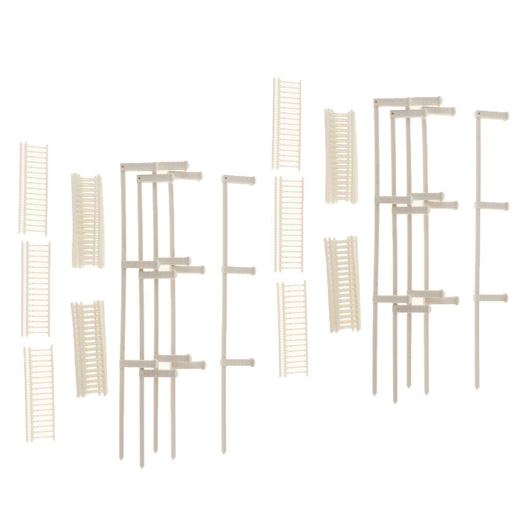 2 Pieces Decorative Garden Fence Outdoor Landscape Patio Railing