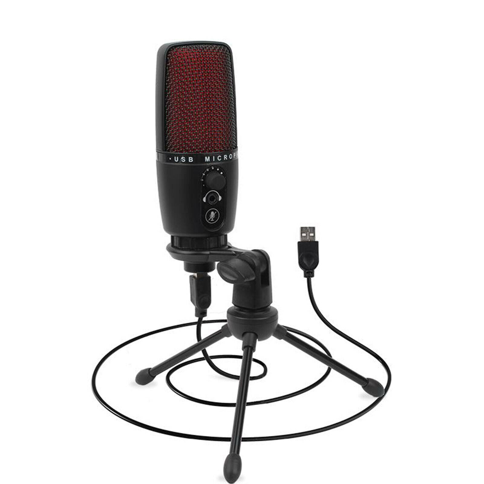 Professional USB Audio Condenser Microphone with Tripod for Studio Recording