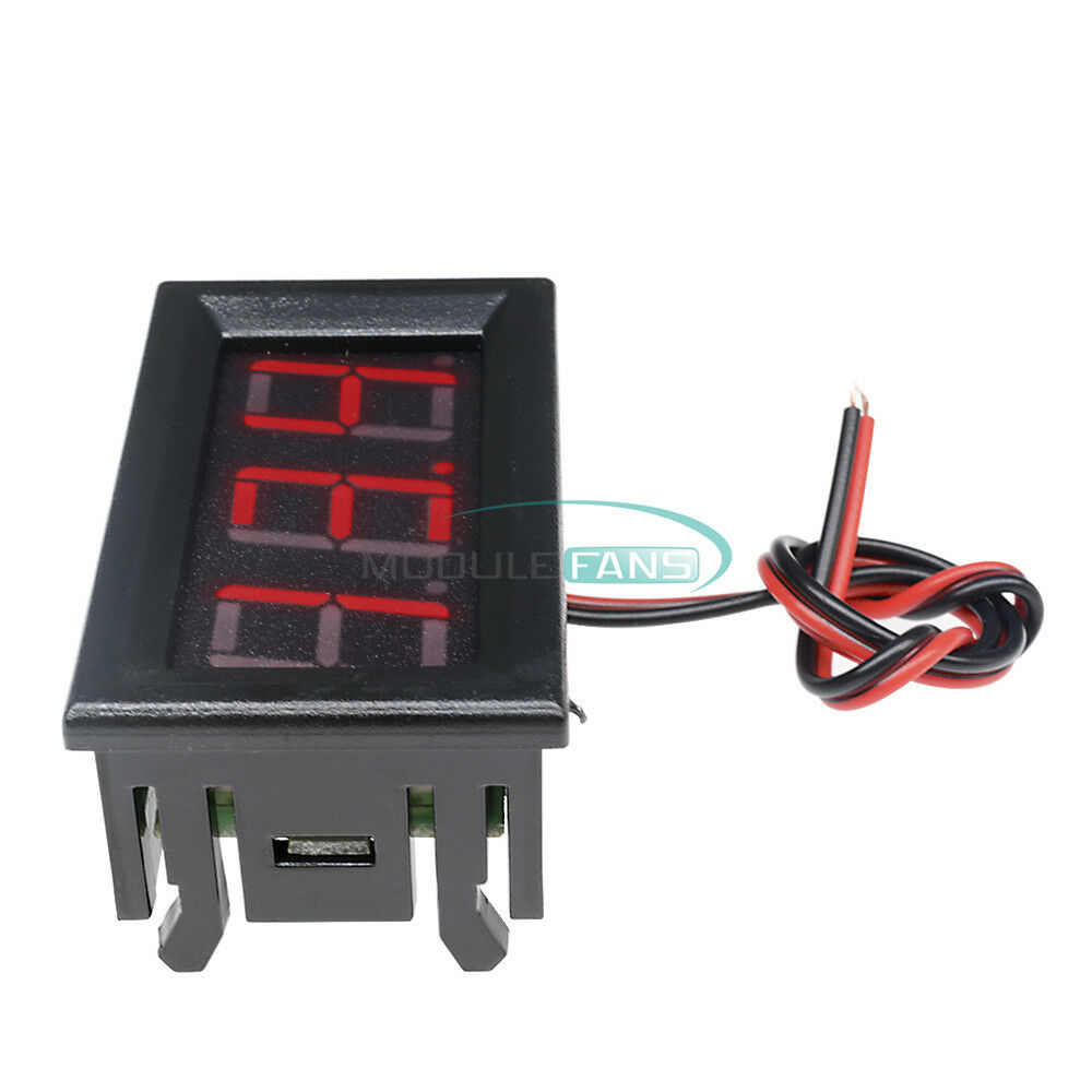 Red 0.56" Voltmeter LED Panel Three Digital Display Volt Voltage Meter DC4.5-30V