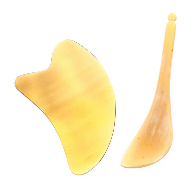 Natural Gua Sha Scraper Tendon Stick Facial Massage Relax Eye Face MassagerFCA