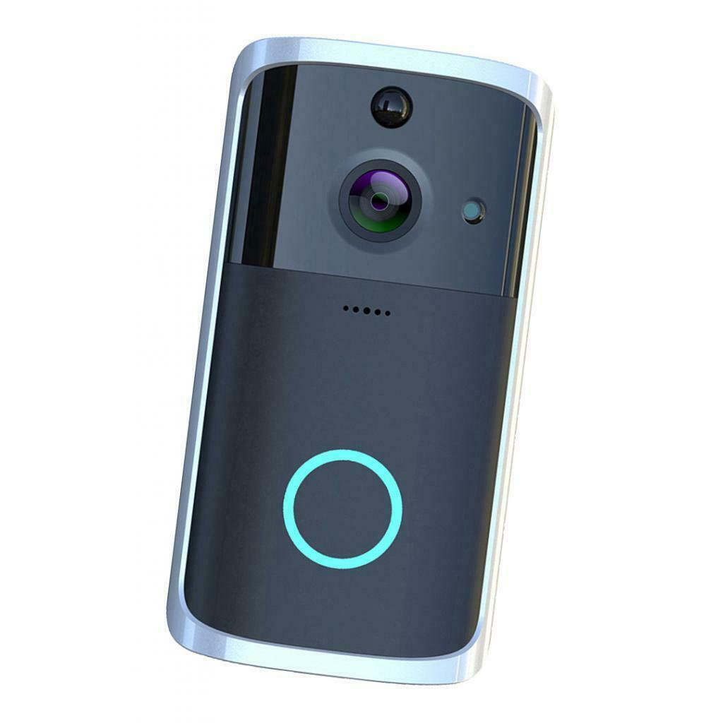 FHD1080P Black Video Doorbell Wire-Free Camera Security   Night Vision