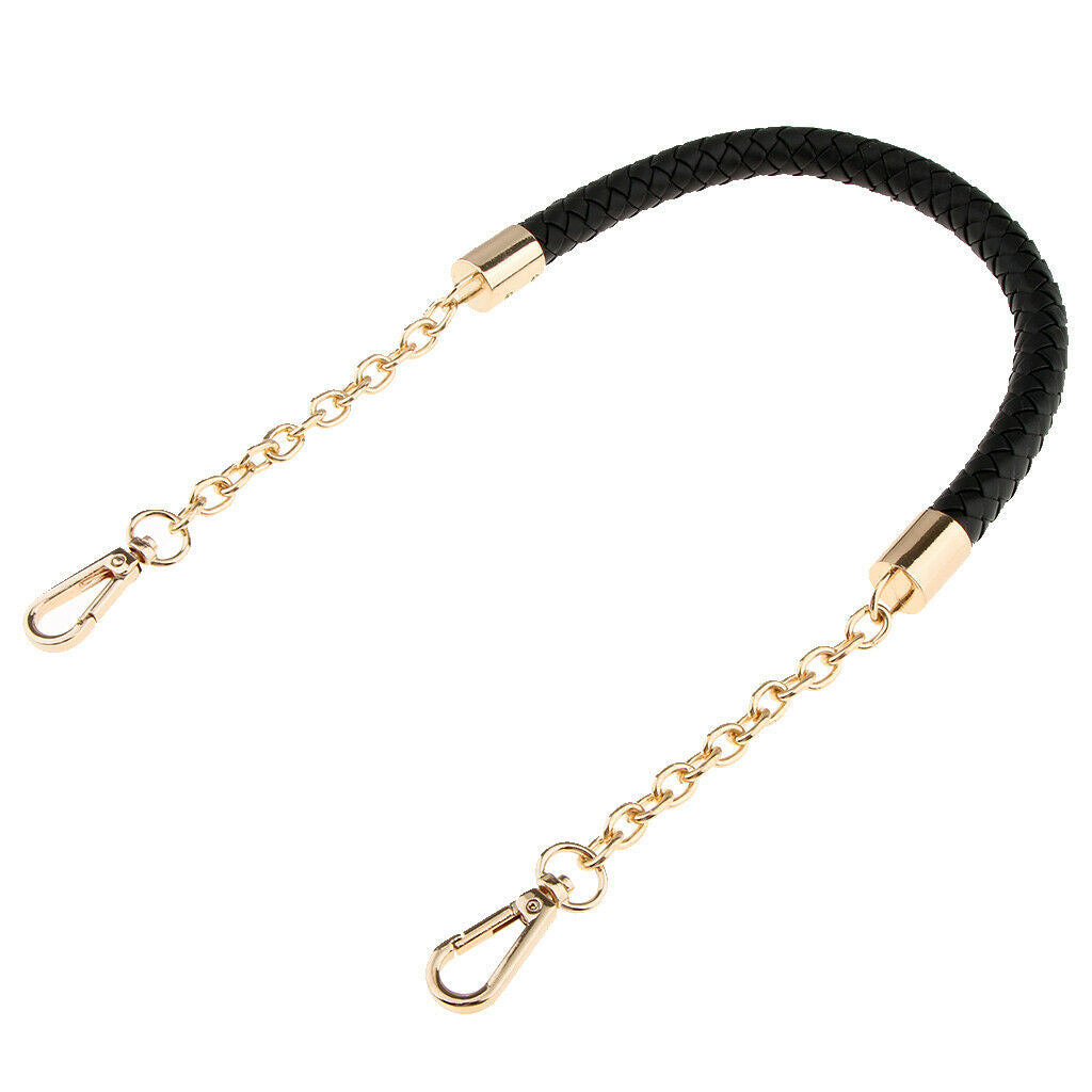 2pcs 60cm PU Leather Braided Bag Strap Replacement Handbag Bag Chain Bag