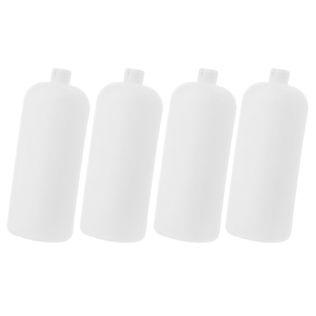 4x 1L Pressure Washer Snow Foam Lance Pressure Washer Jet Empty Bottle White
