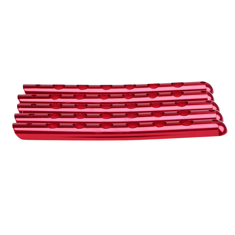 5X Aluminum Door Grab Handle Trim (Red) For Jeep Wrangler JK 2007-2017