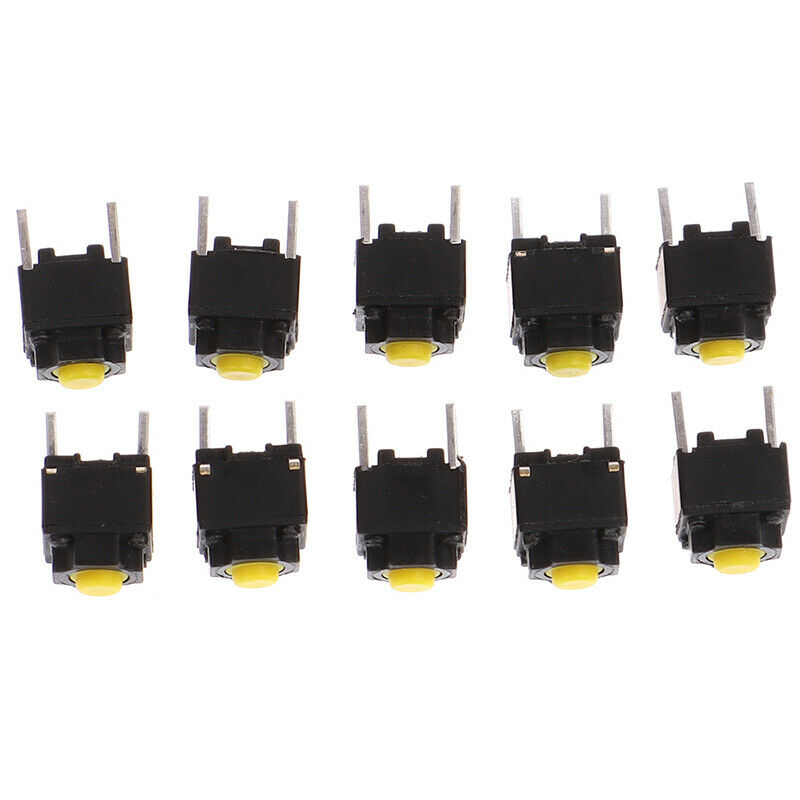 10pcs Mute Button 6*6*7.3mm Silent Switch Micro Mouse Button SwitchDD