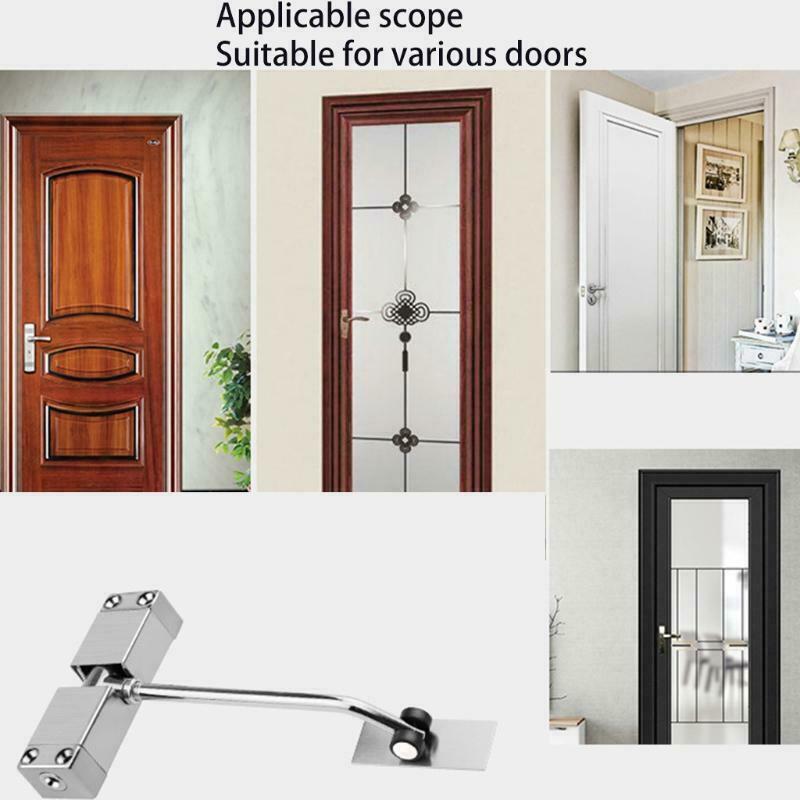 Stainless Steel Door Closer Auto Spring Buffer with Protective Door Gasket