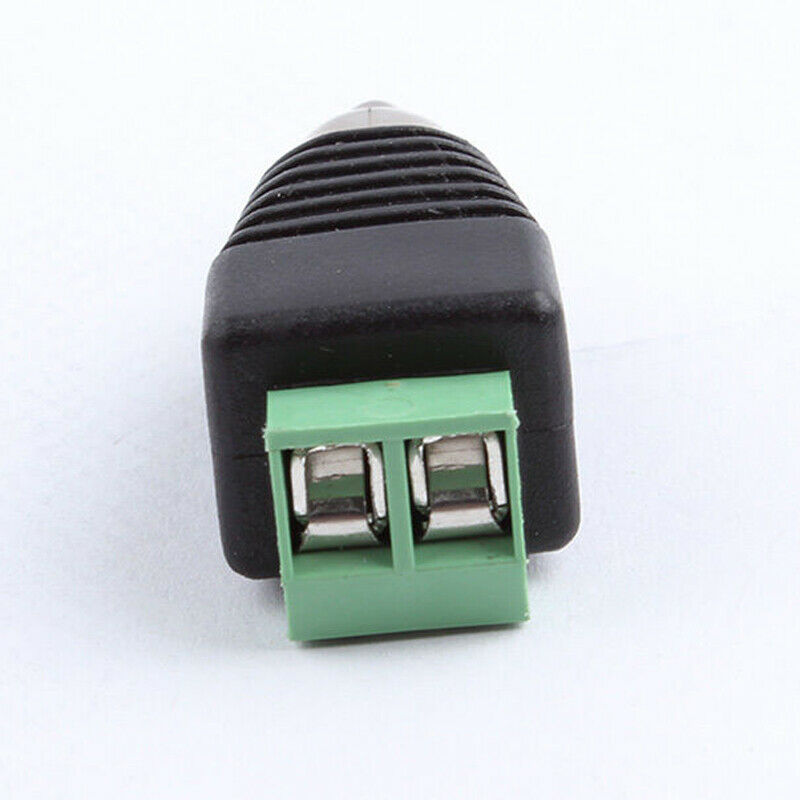 10X/Set Phono Speaker Wire Cable to Audio Male RCA Connector Adapter Jack Plug