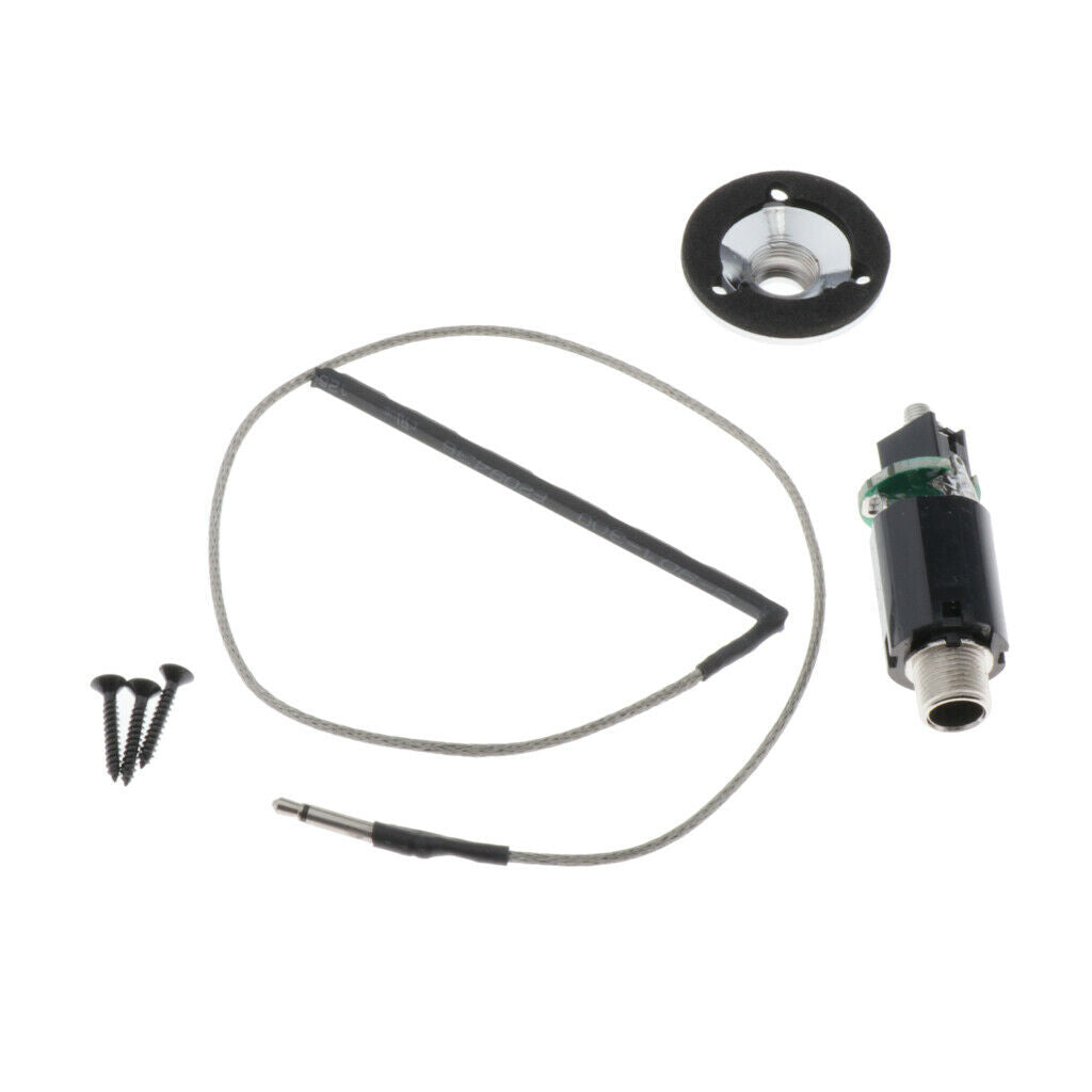 Plastic Acoustic Guitar Tail Nail Pickup Transducer Musical Replacements