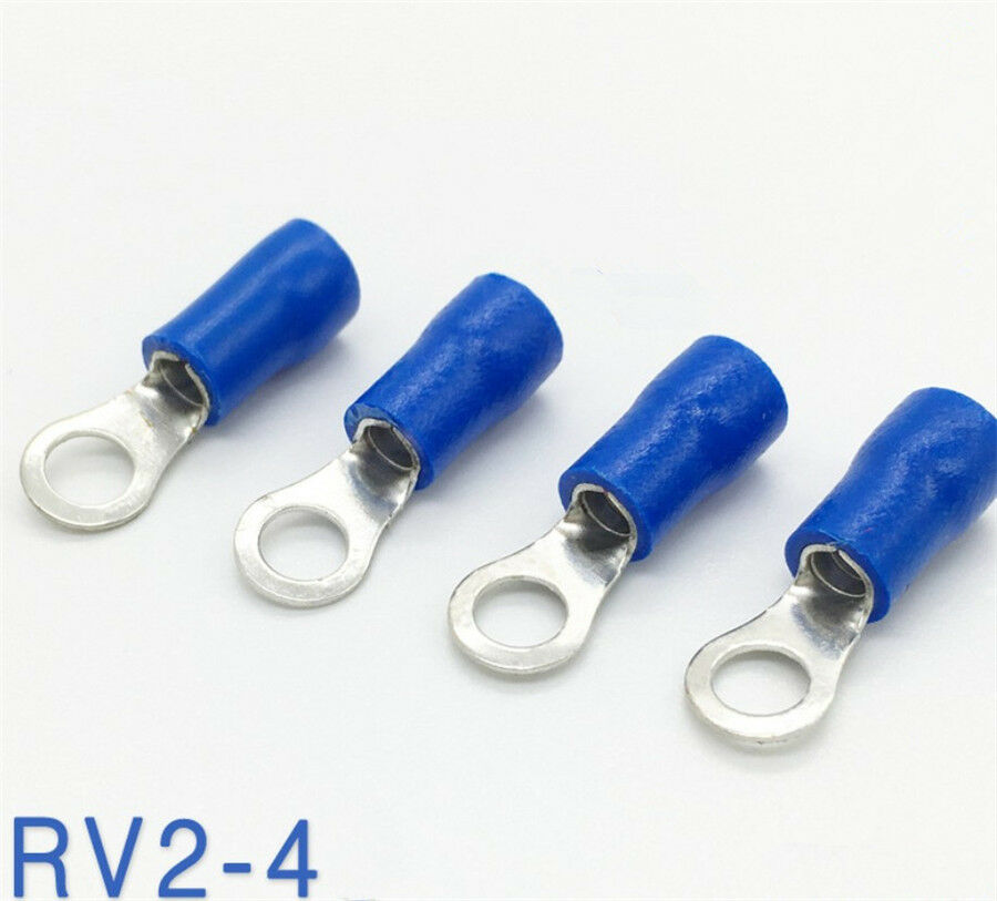 120 Pcs Assorted Insulated Ring Crimp Terminals Car Electrical Wiring Connectors