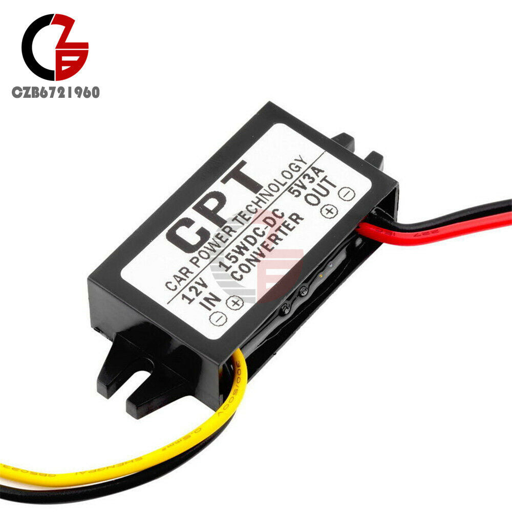 12V To 5V 3A 15W Car Power Car Led Display Power Supply DC-DC Power Converter
