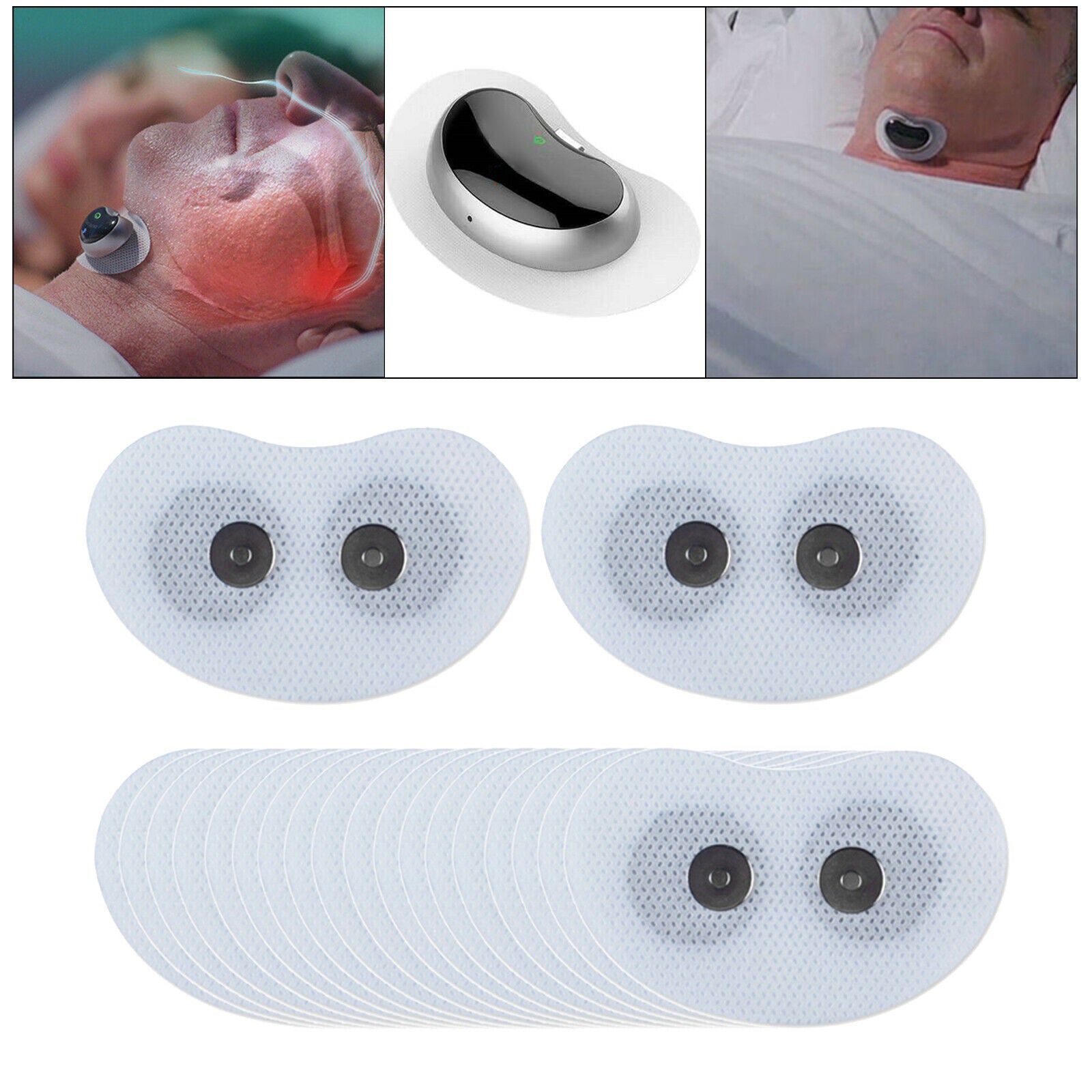 20pcs Magnetic Stickers for Smart Throat Snore Stopper & to Replacements