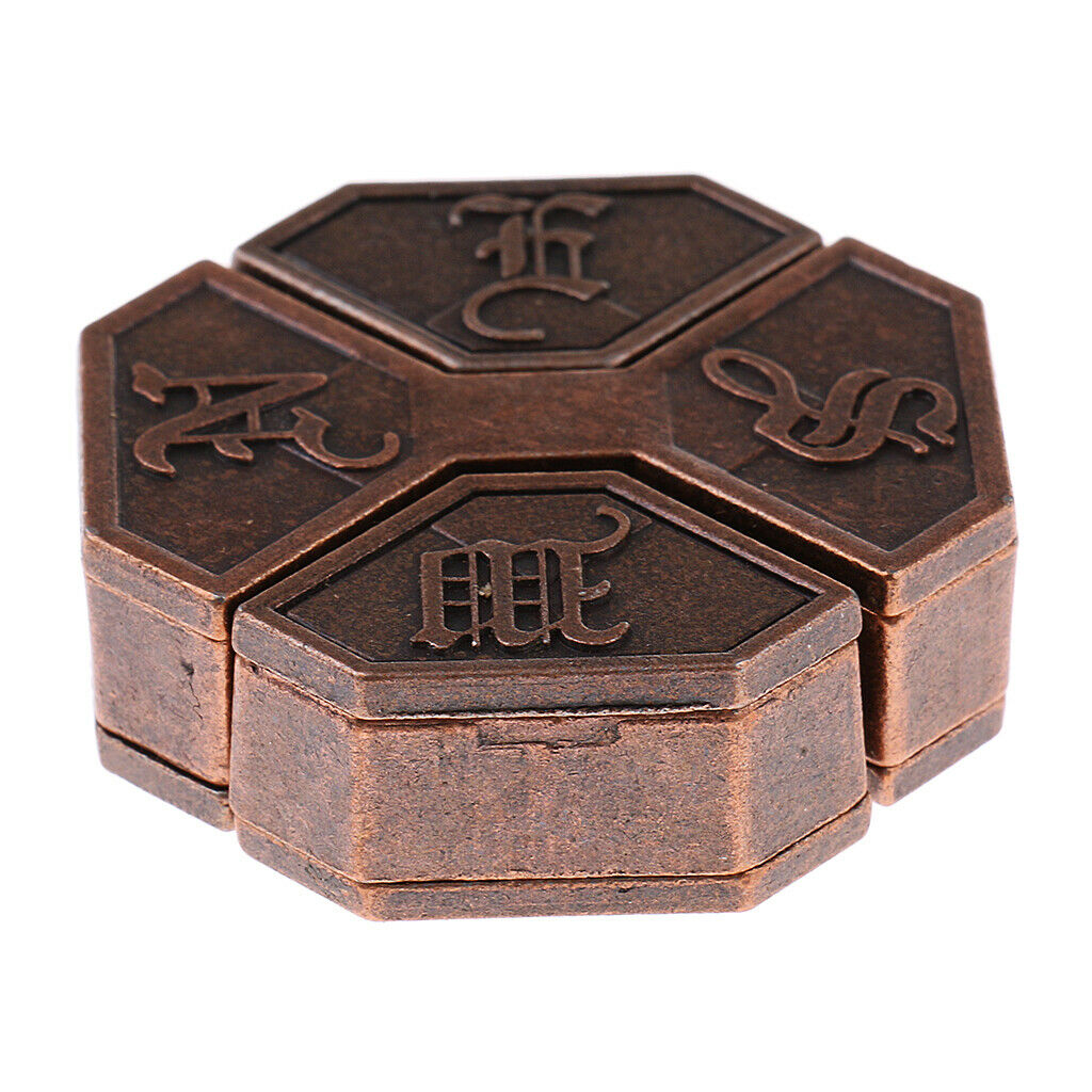 4x Intelligence Chinese Lock Puzzles Metal Brain Teaser Mind Toys Game Kids