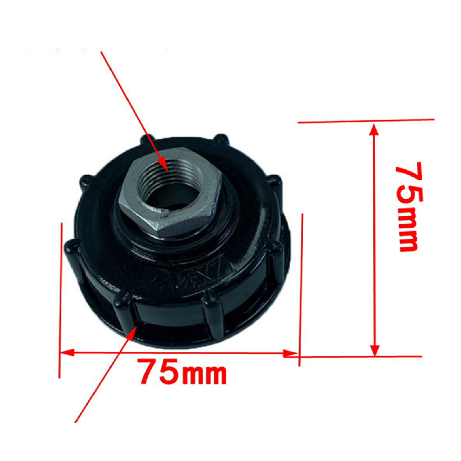 Garden IBC Tote Tank Drain Adapter Parts Inner DN15 1/2in Thread Durable