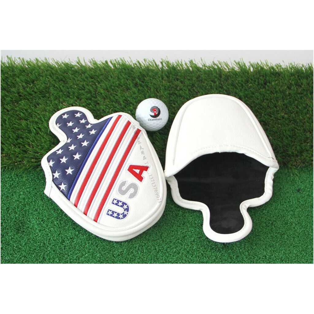 Golf Mallet Putter Cover Headgear Club & Loop Fastener Closure Putter