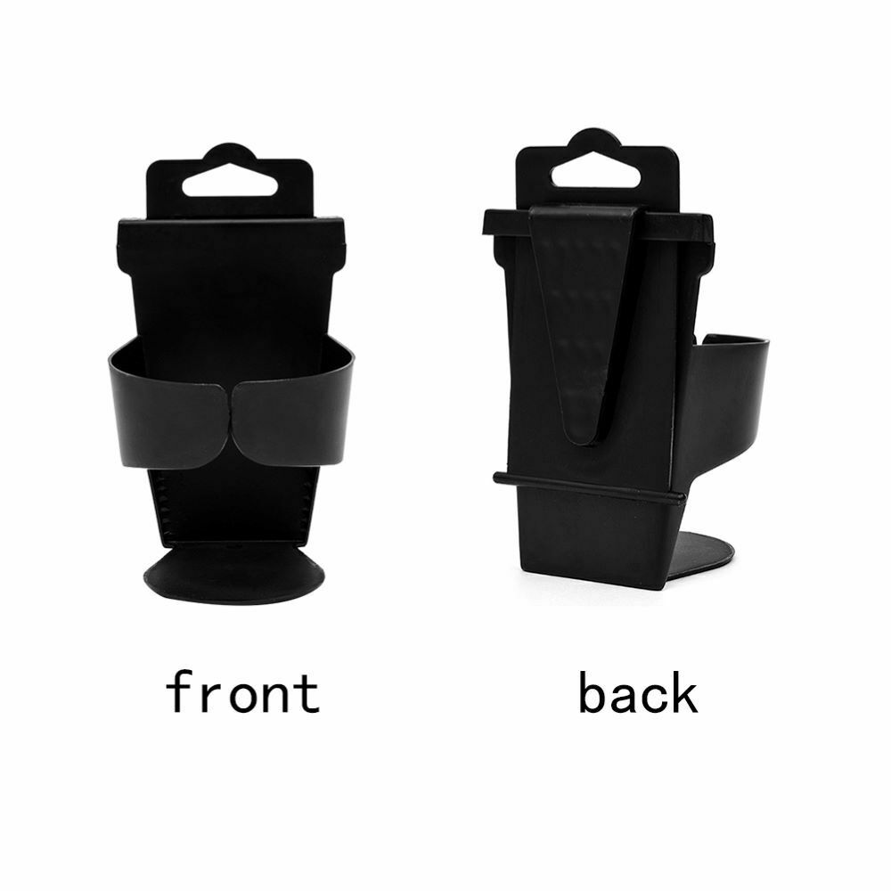 2x Black Cup Drink Bottle Holders Stand for Car-Truck Interior Door Window Dash