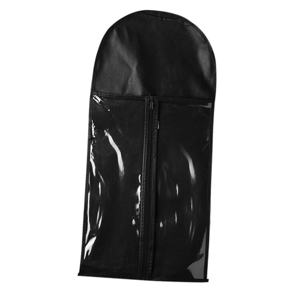 5 Pieces Portable Wigs Toupee Case Protecting Bag Hanger w/ Zipper Closure