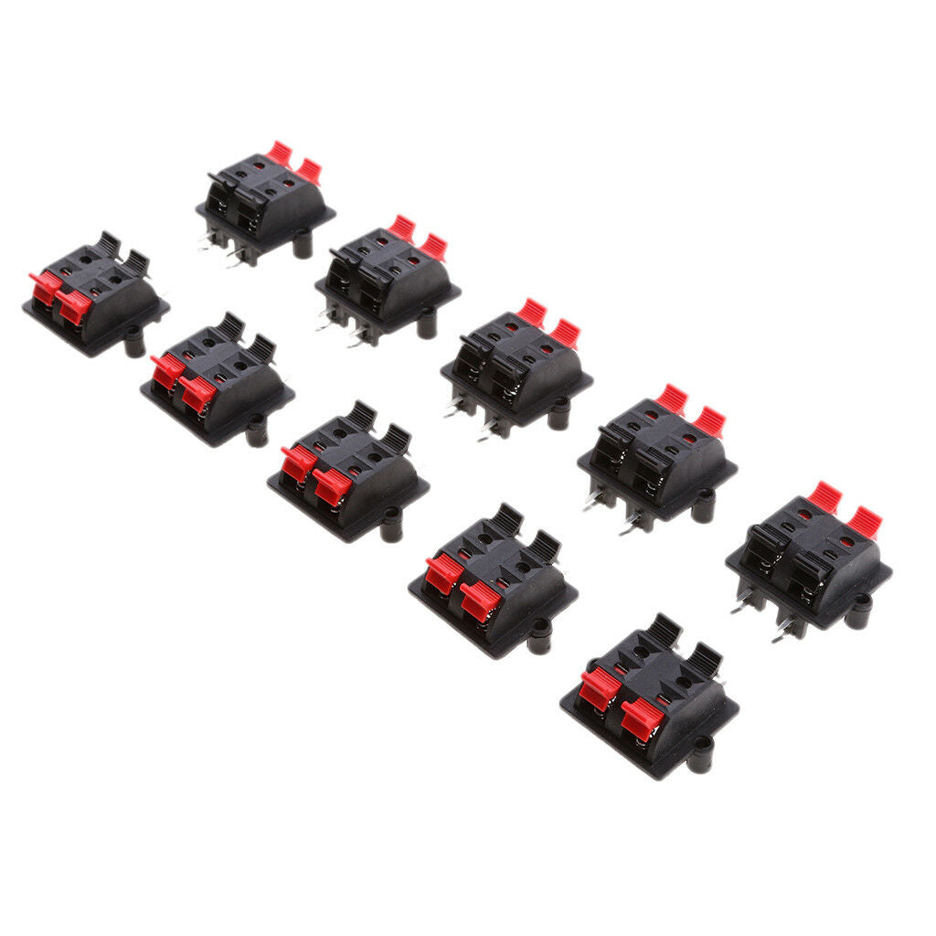 Audio Speaker Terminal LOT OF 10 PIECES 4 Way Spring Clip   Part