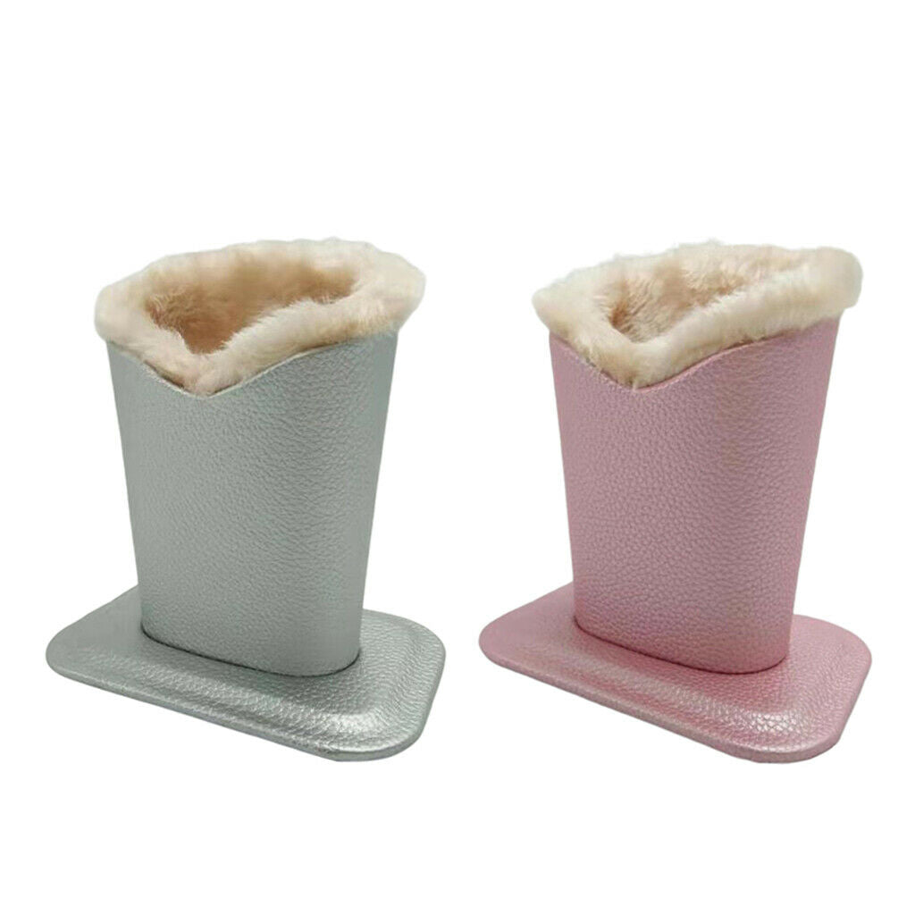 2x Anti-Scratch Plush Lined Eyeglasses Holder Glasses Stand Case Nightstand
