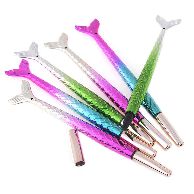 Mermaid Ballpoint Pen Fish Tail School Office Ball Pens Kids Stationery G.l8