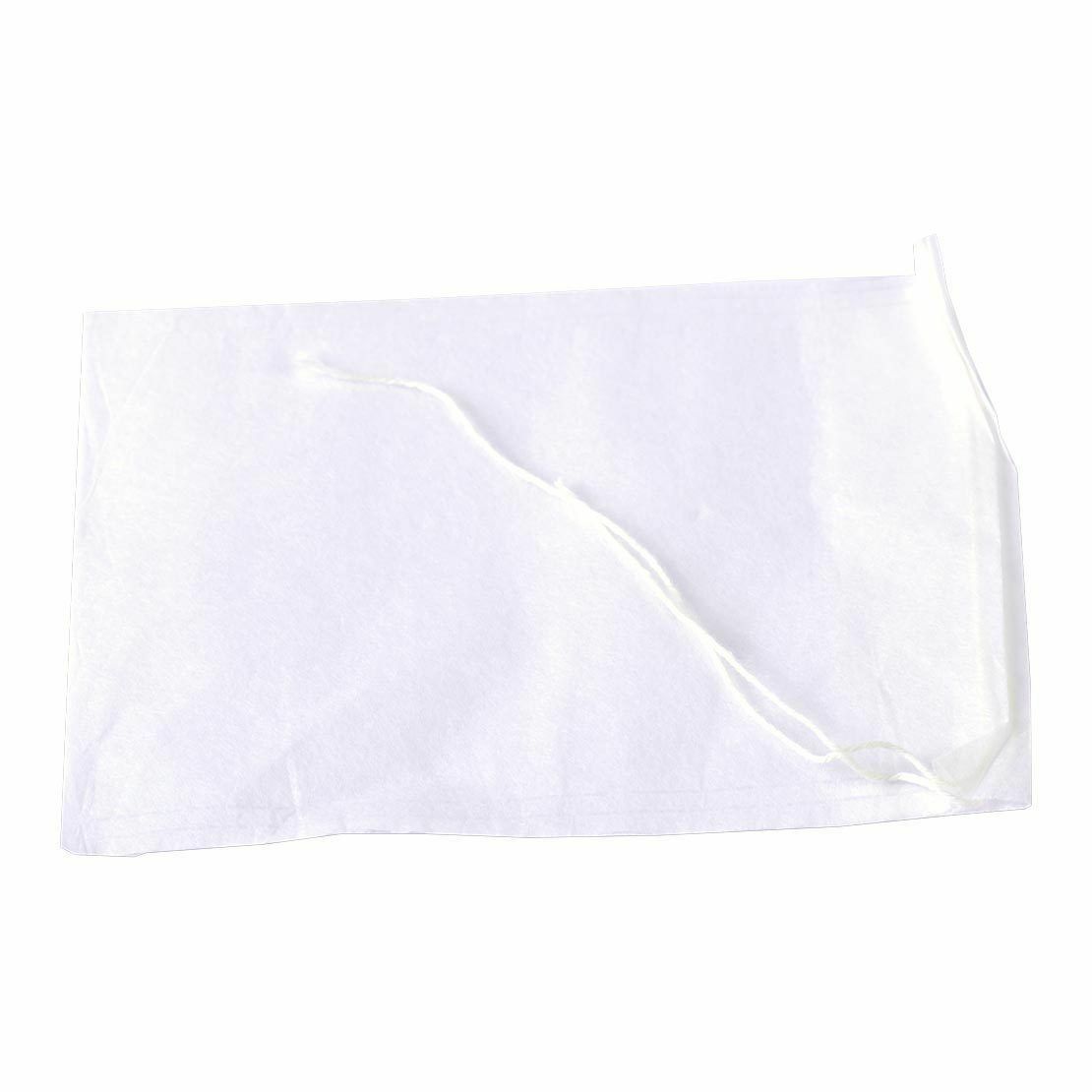 100x White Cotton Muslin Drawstring Reusable Bags Packing Bath Soap Herbs Tea