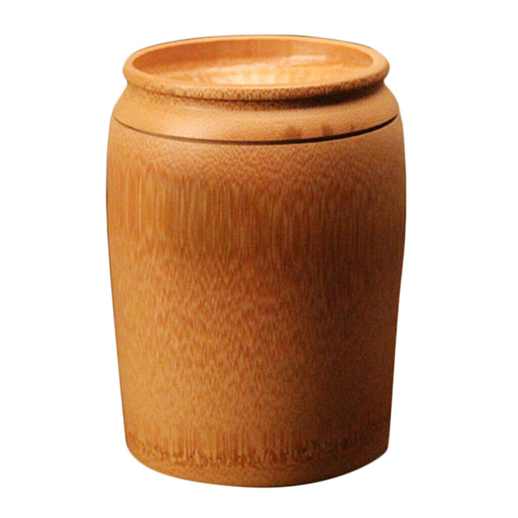 Bamboo Tea Storage Box Canister Box Tea Coffee Candy Seal Storage Wooden S