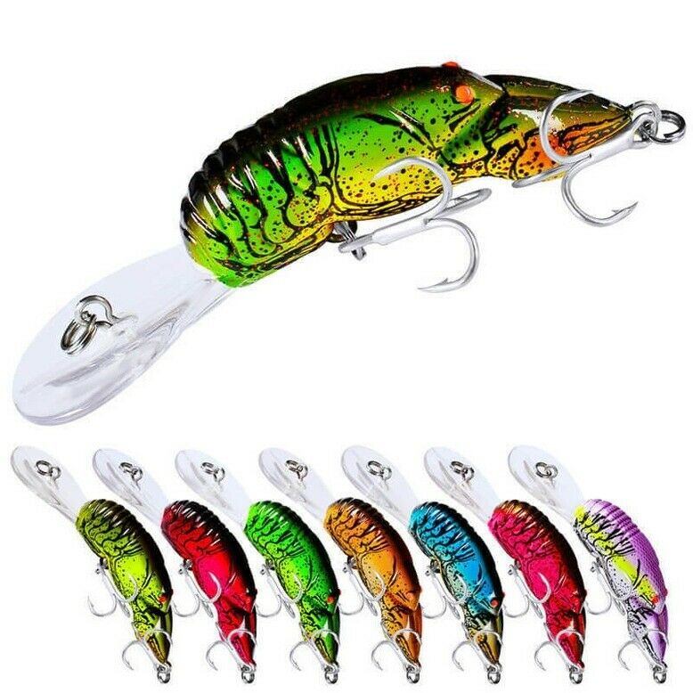 8Pcs/Bag 10g Plastic Popper Fishing Lures Baits Swimbait w/ Barbed Treble Hook s
