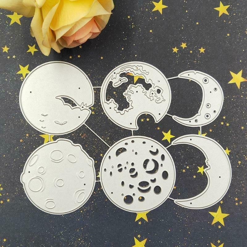 Sun Moon Metal Cutting Dies Stencil Scrapbooking DIY Album Stamp Paper Embossing