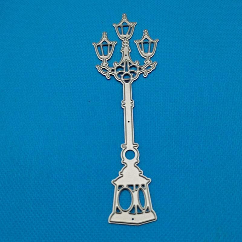 Street Lamp Metal Cutting Dies Stencil DIY Scrapbook Album Paper Card Template