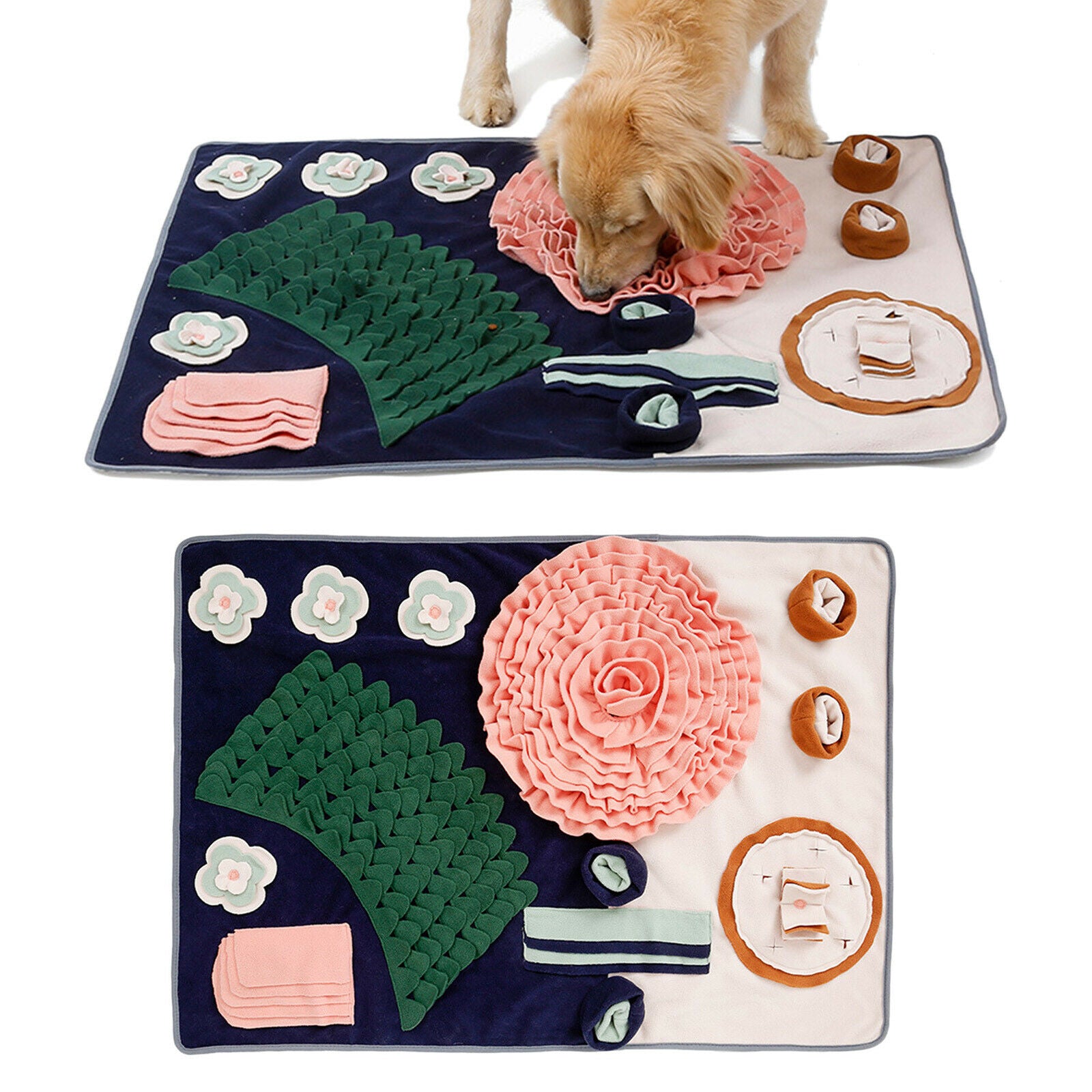 Dog Snuffle Mat Nosework Training Pad Non Slip Play Mat for Stress Release