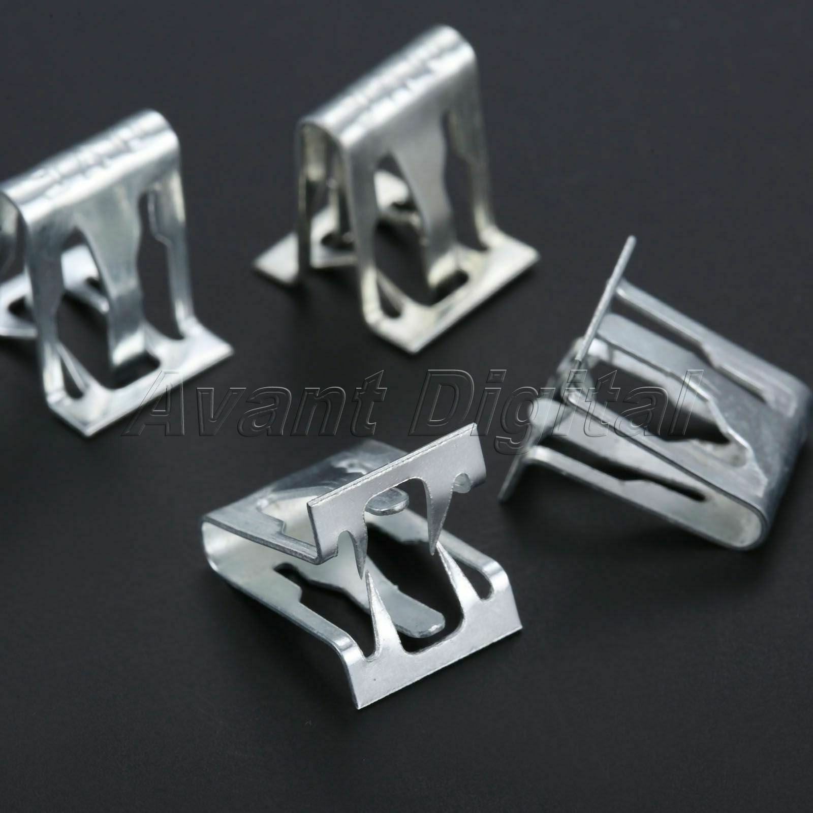 15Pcs Auto Fasteners Fender Bumper Trim Clips Retaining Screws Universal Metal