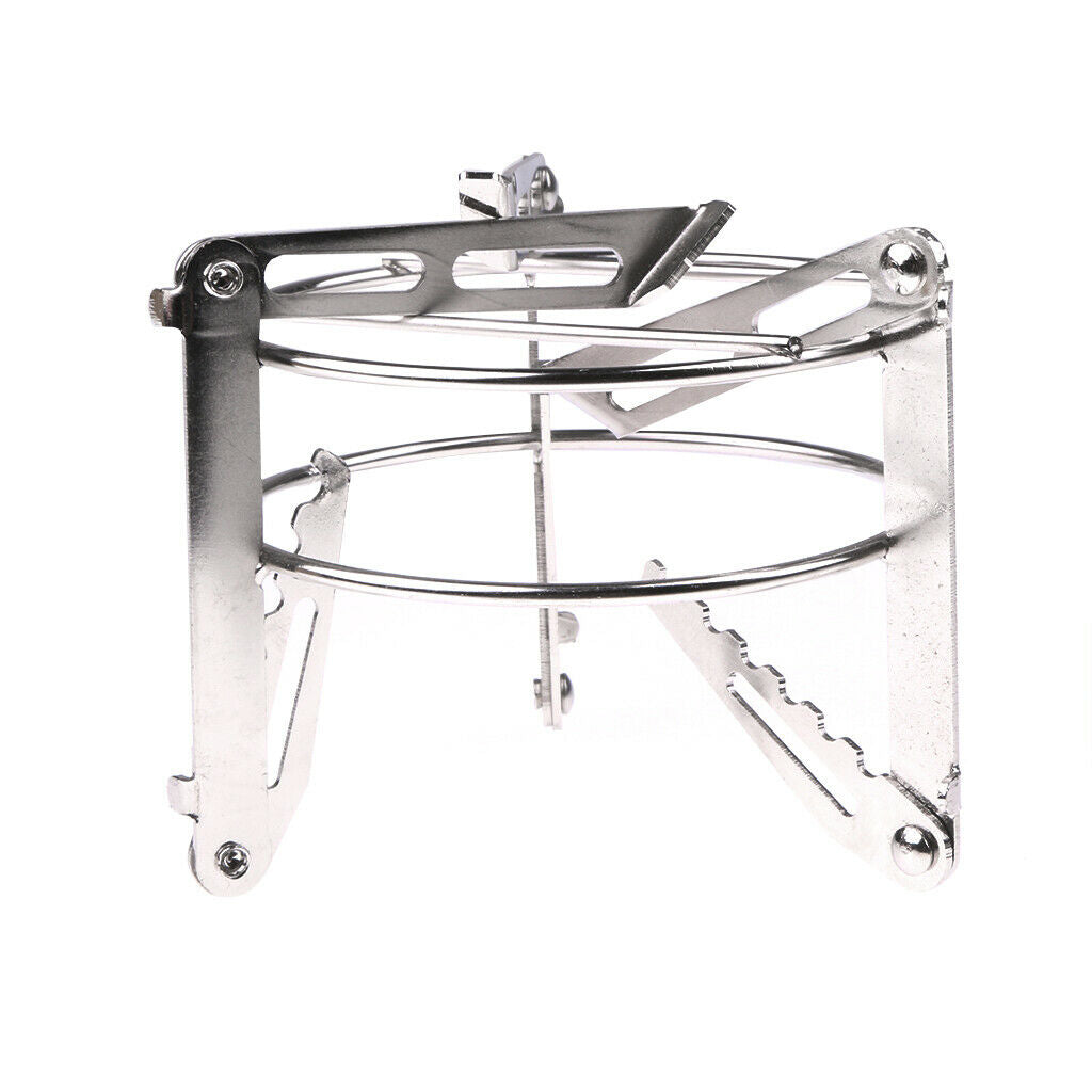 Portable Stainless Steel Folding Pocket Alcohol Stove Holder Bracket Rack