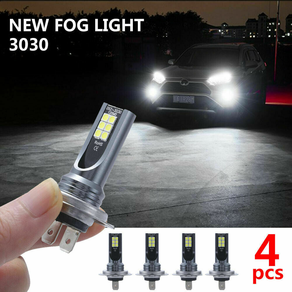 4PC H7 LED Headlight Bulbs Kit 110W Super White 26000LM 6000K Canbus Hi/low Beam