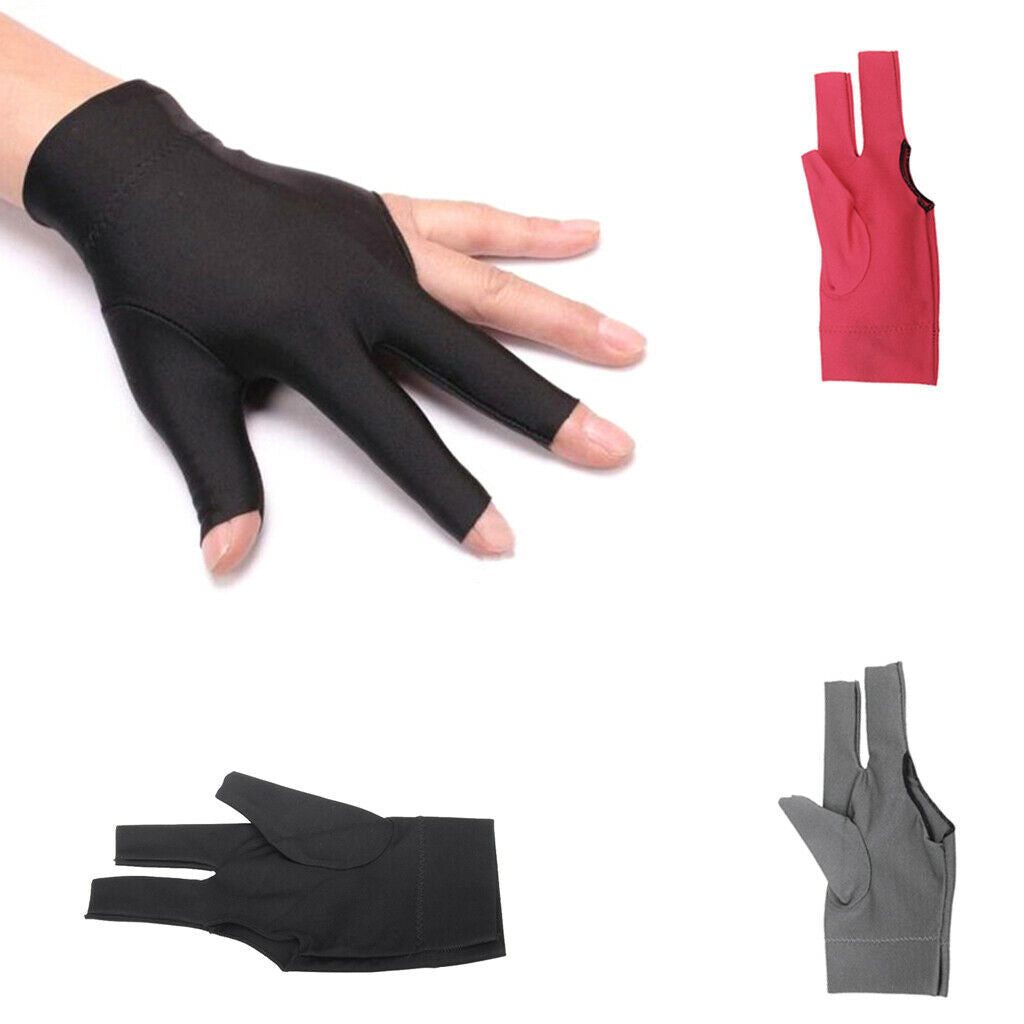 3pcs Pack Billiard Gloves - Three Finger Opening Glove