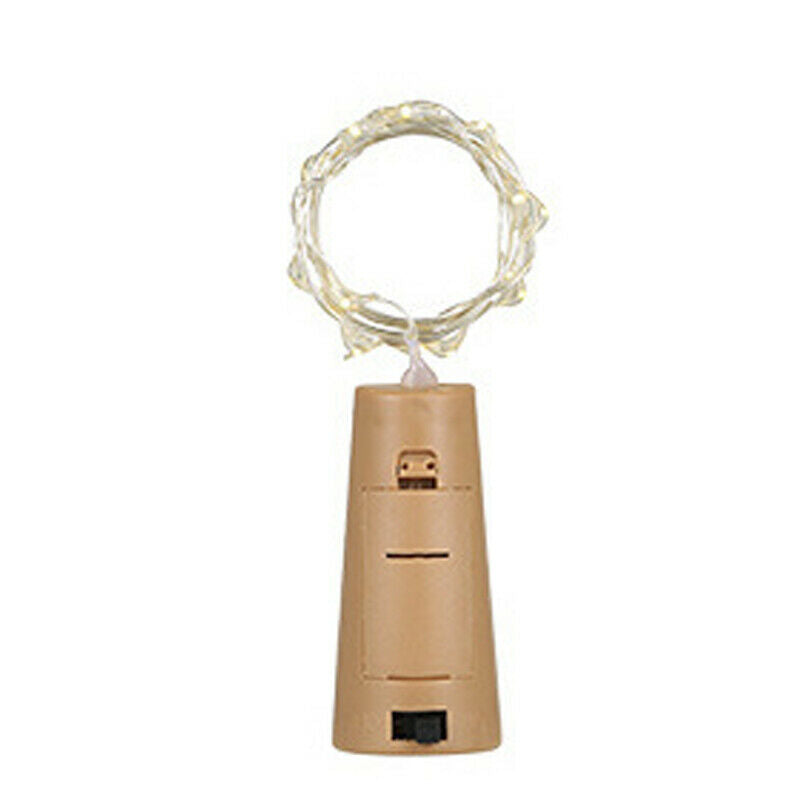12x LED Wine Bottle Cork Copper Wire Fairy String Lights Bar Party Wedding Decor