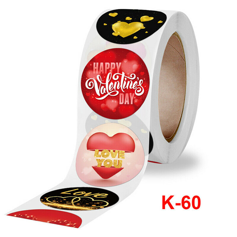 500pcs Valentine's Day Handmade Stickers Scrapbooking for Package  Seal L.l8