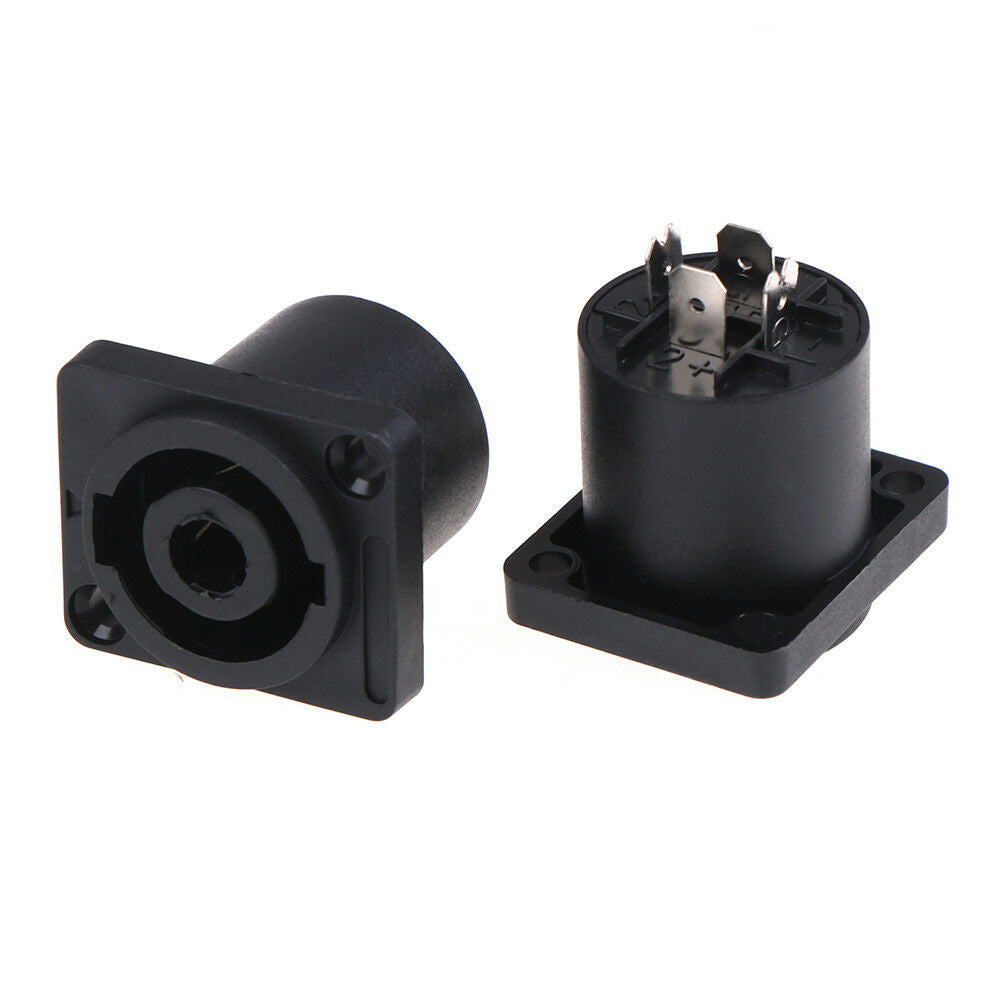 2x~Speakon female jackaudio speaker cable 4Pole panel chassis socket conne.l8