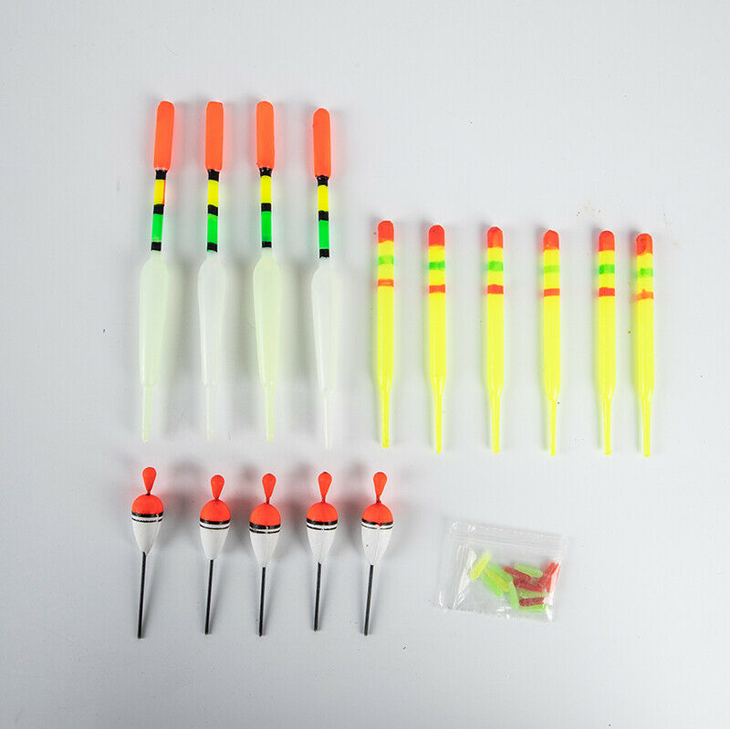 15pcs Assorted Sizes Lot Fishing Floats Bobbers Slip Drift Tube Fishing F.l8