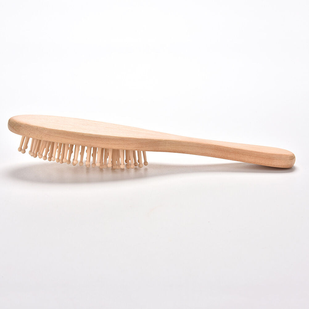 Paddle Hair Care Brush Wooden Massage Comb Scalp Stress Release Beauty Too.l8